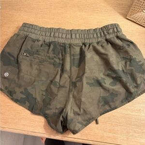 lululemon athletica Women's Green Camo Athletic Shorts